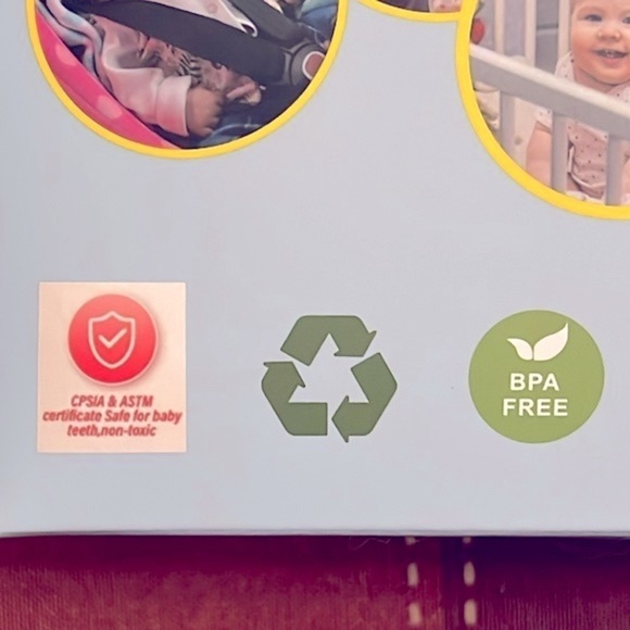 Brand New Baby Carseat Stroller Toy Security Blanket & Rattle Set Blue Elephant - Picture 8 of 13